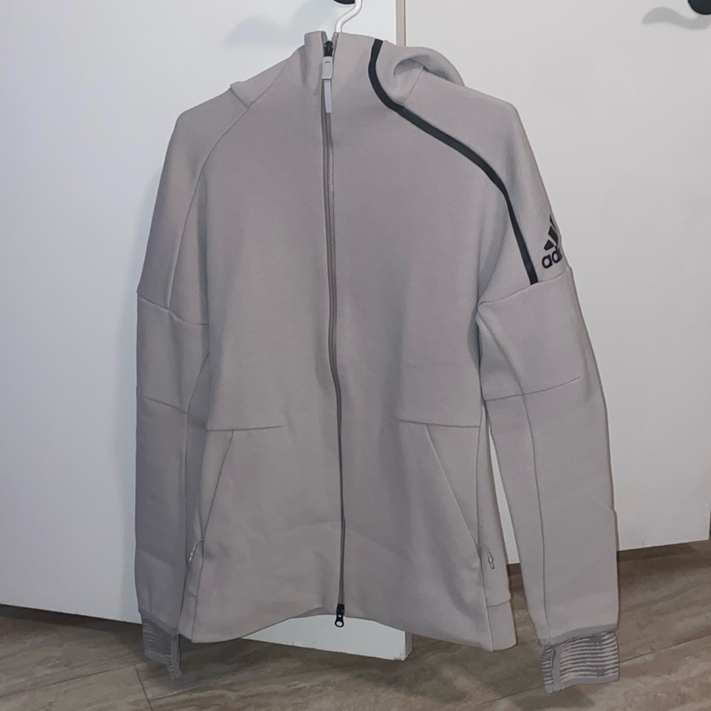 Used Adidas ZNE Mens Jacket and Pants Bundle Size Small Grey